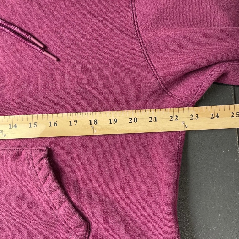 Nike Court Hoodie Women Medium Maroon Purple Tennis Pullover Sweatshirt Heritage - Picture 6 of 9